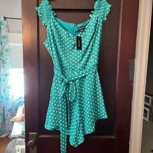 City chic love spot playsuit ocean spot size 18